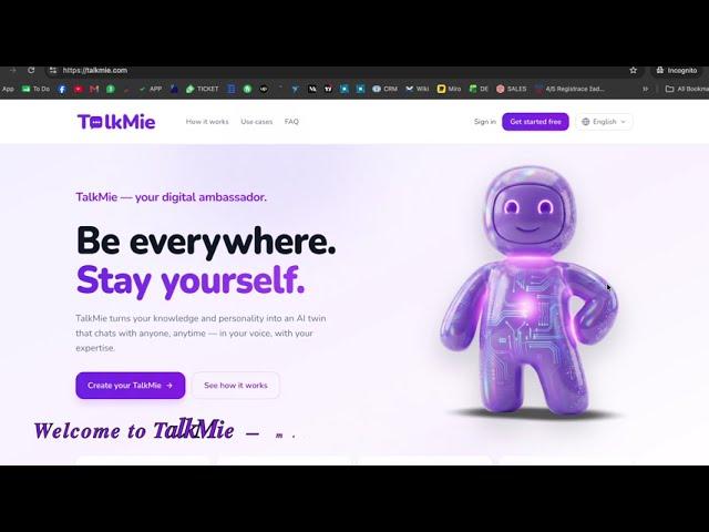 Watch TalkMie in action